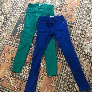 2 pairs of Express stretch jeans